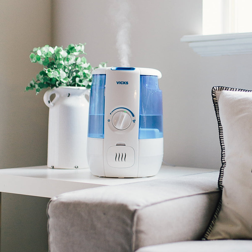 Vicks 1.2 Gallon Cool Relief Filter Free Ultrasonic Humidifier, VUL600, 400 sq. ft