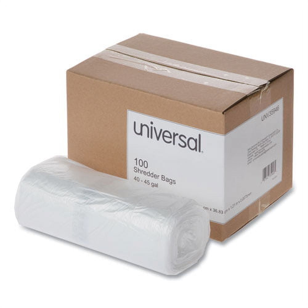 High-Density Shredder Bags, 40-45 Gal Capacity, 100/box | Bundle of 5