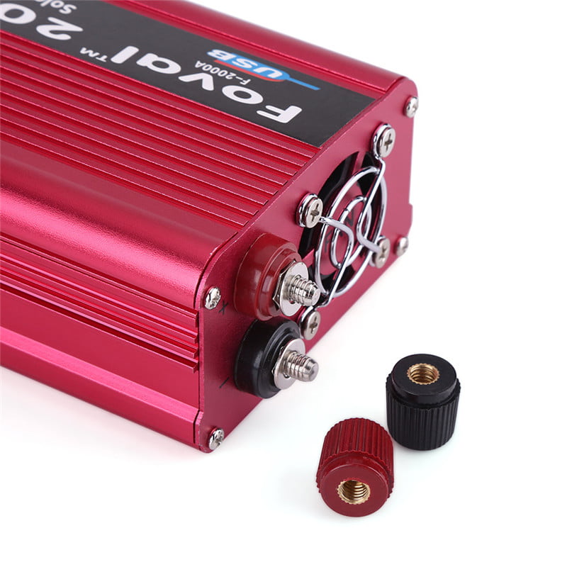 Power Inverter,2000W DC 12V to AC 110V Power Inverter Converter W/ Dual Outlets for Home Car Outdoor Use