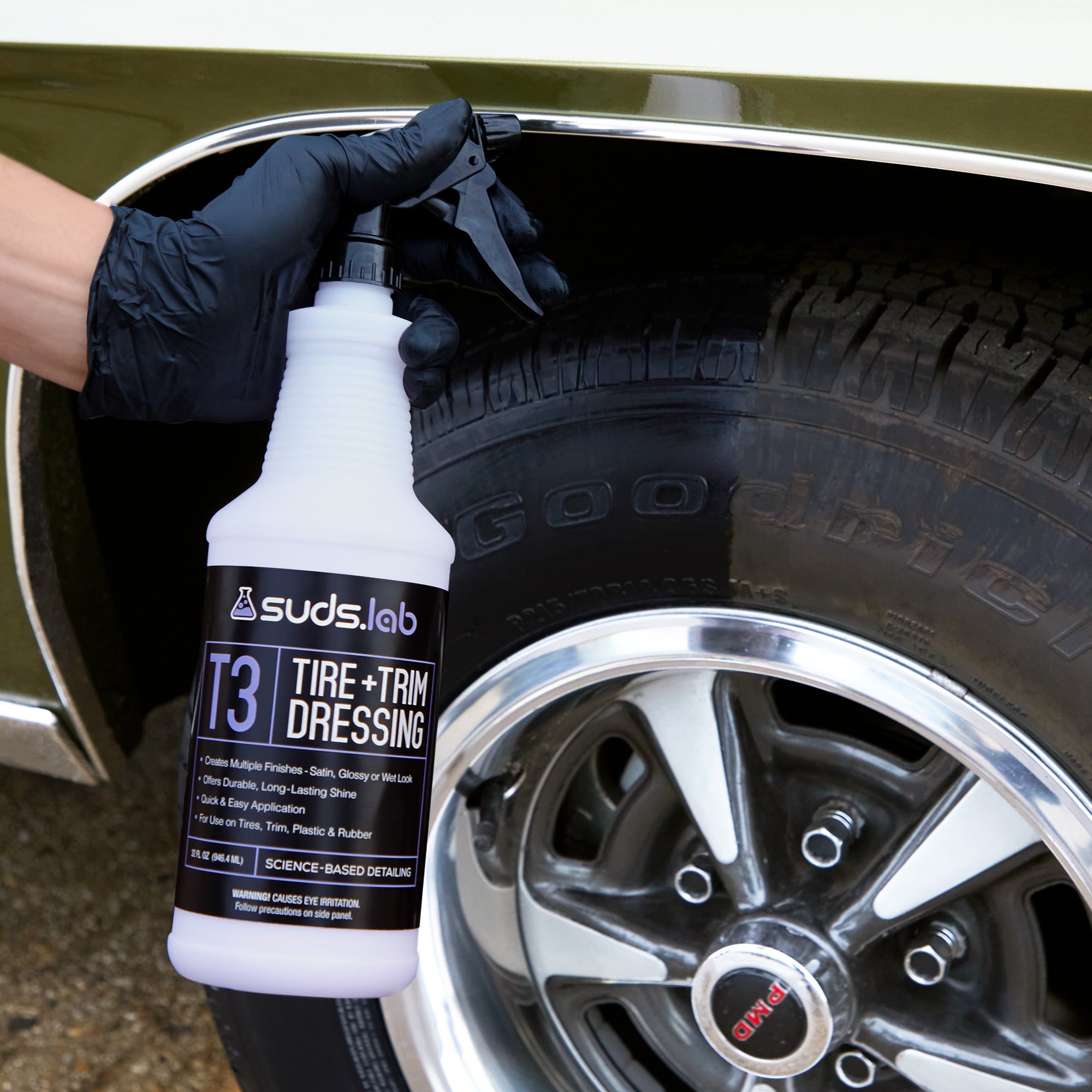 Suds Lab T3 Tire and Trim Automotive Dressing 32 oz