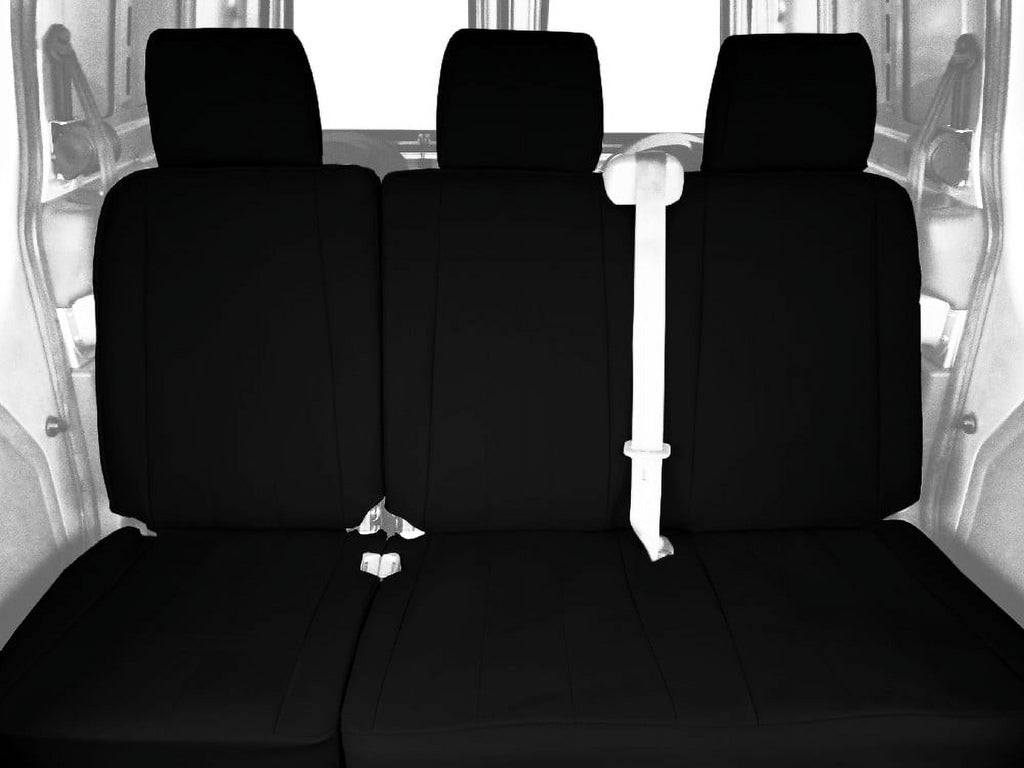 CalTrend Rear 60/40 Split Bench DuraPlus Seat Covers for 2012-2015 Honda Pilot - HD177-01DA Black Insert and Trim