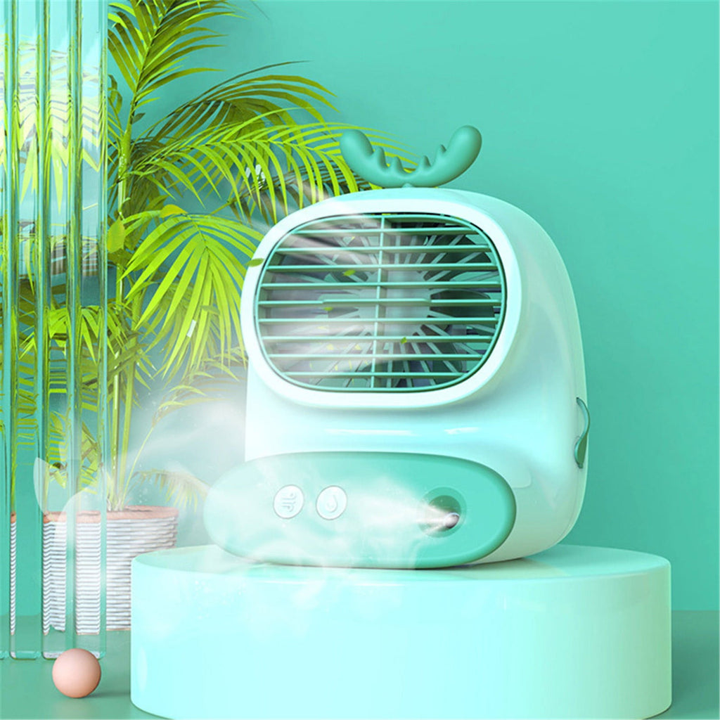Zeceouar Clearance Items for Home Kids Portable Aired Conditioner Fan Rechargeable Evaporative Portable Aired Cooler Humidifier 3 Speed USB-C Portable Aired Conditioner For Bedroom Office