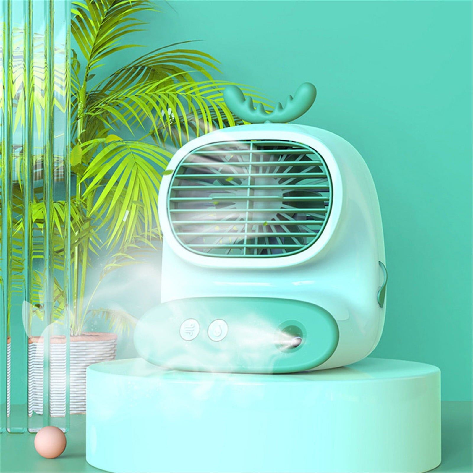 Zeceouar Clearance Items for Home Kids Portable Aired Conditioner Fan Rechargeable Evaporative Portable Aired Cooler Humidifier 3 Speed USB-C Portable Aired Conditioner For Bedroom Office