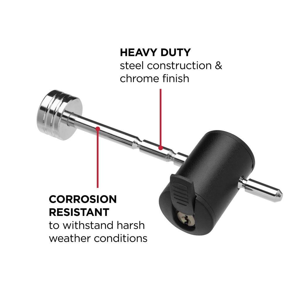 TowSmart Adjustable Coupler Locking Pin, Fits 1" to 3" Coupler Spans, Silver, 7274