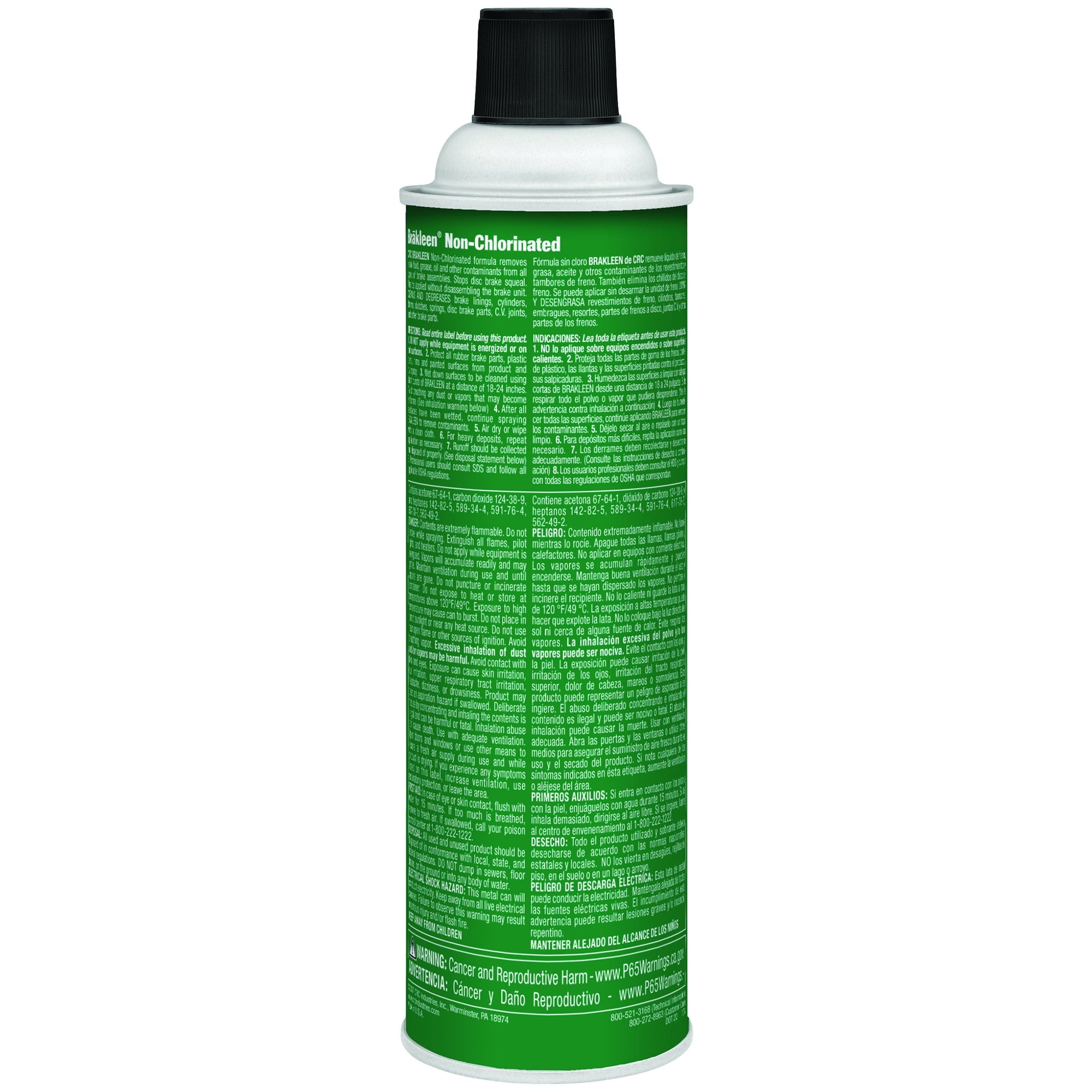 CRC Brakleen Non-Chlorinated Brake Part Cleaner 50 State Formula, 14oz