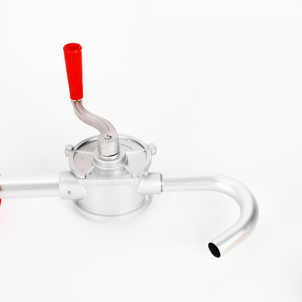 Aiqidi 32mm Manual Hand Crank Rotary Pump 55 Gallon Oil Fuel Transfer Suction Drum Barrel for Gasoline, Kerosene