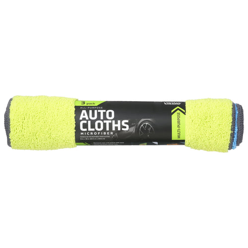 8065021 AUTO CLEANING CLOTH 3PK Viking 16 in. L X 12 in. W Microfiber Auto Cleaning Cloth 3 pk