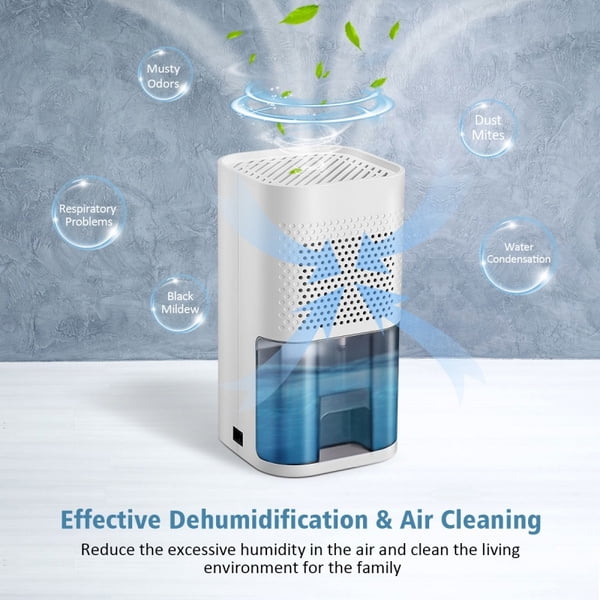 Wobythan Home Dehumidifier Portable Moisture Absorber Air Dryer for Basement Bathroom Wardrobe