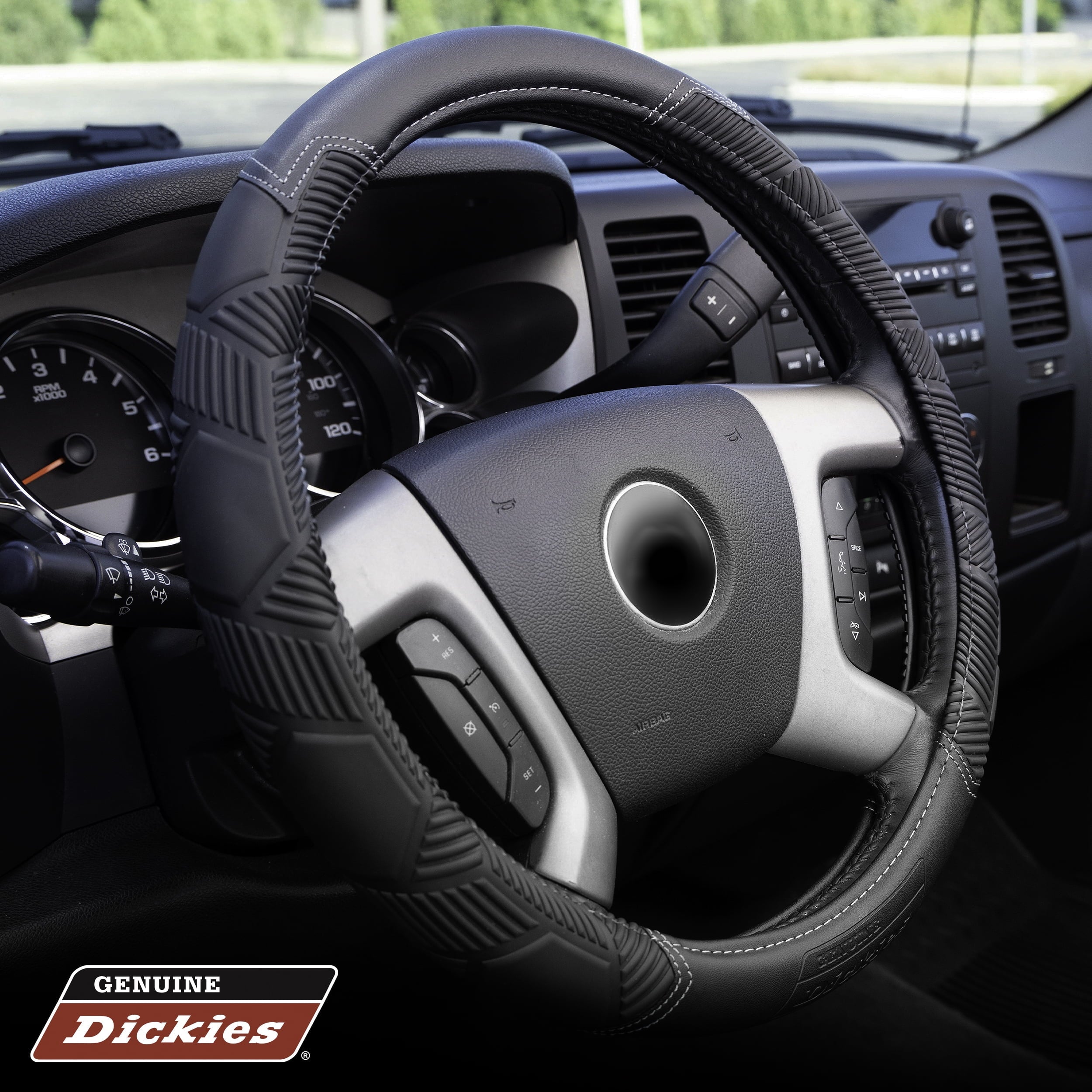 Genuine Dickies Heavy Duty Truck Steering Wheel Cover, Black