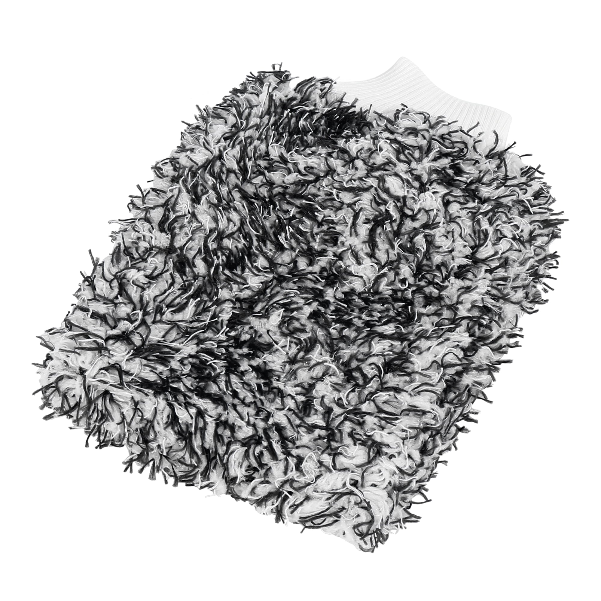 Unique Bargains Black Coral Fleece Car Wash Mitt Microfiber Glove Double Sided Dirt Washing Tool Absorbent