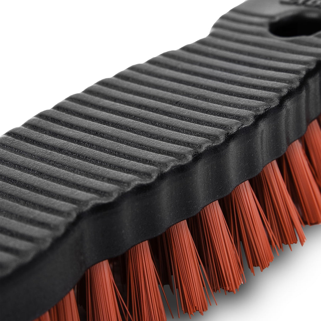Libman High Power Scrub Brush Polypropylene Molded Block Recycled PET Scrubbing Fibbers Scraper Edge