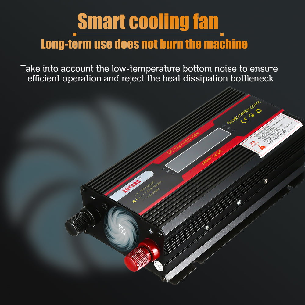 DFITO Power Inverter 6000W Modified Sine Wave Inverter DC 12V to AC 110V Car Converter for Car RV Truck Boat Travel Camping