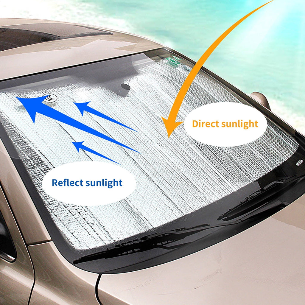 Ouneed Front Windshield Sunshade For Car Truck SUV-Blocks UV Rays Sun Visor Protector