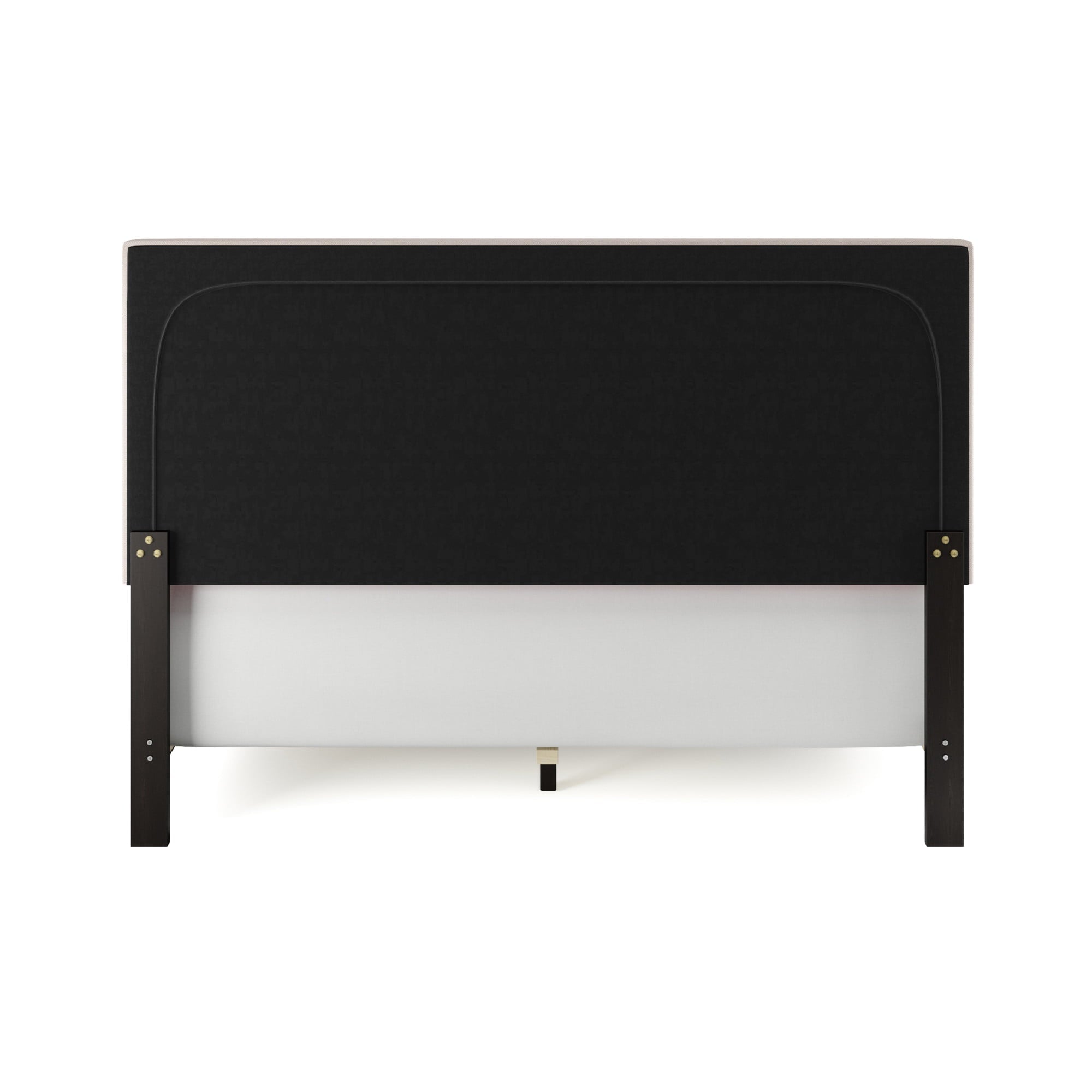 Skylar Nailhead Trim Upholstered Full Platform Bed, Cream