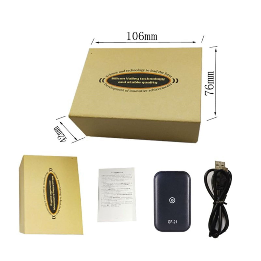 GF21 Mini GPS Car Tracker App Anti-Lost Device Voice Control Recording Locator Car Vehicle GPS Tracker High-definition Microphone WIFI+LBS+GPS