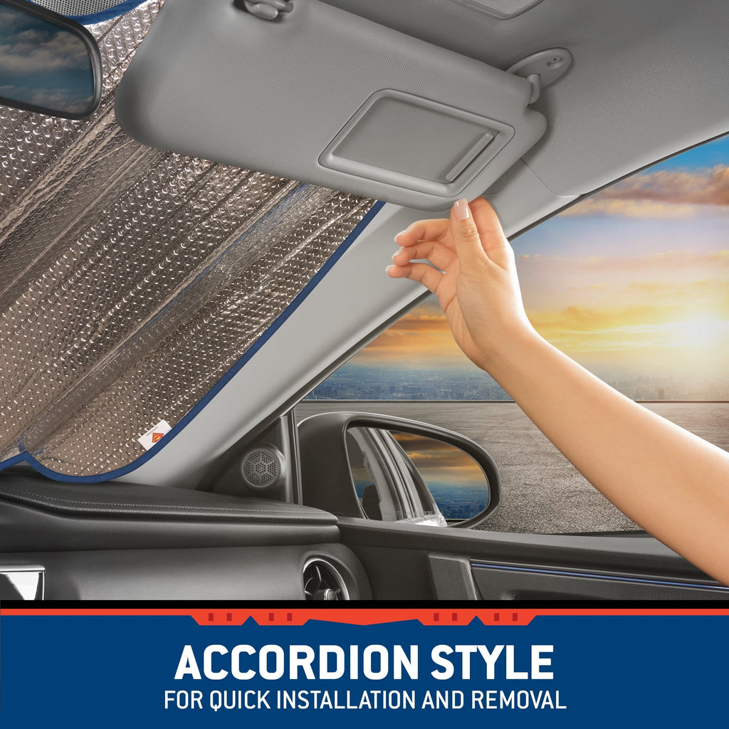 BDK New Superman 2022 Blue Windshield Sunshade Auto Shade for Car Truck & SUV