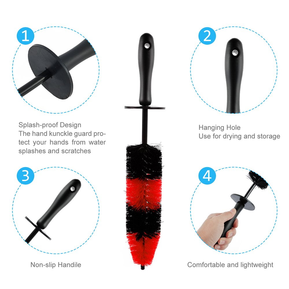 Dsseng 18pcs Car Wash Cleaning Tools Kit Car Detailing Set Car Wash Kit Interior and Exterior with Car Detail Brushes  Tire Brush  Towels