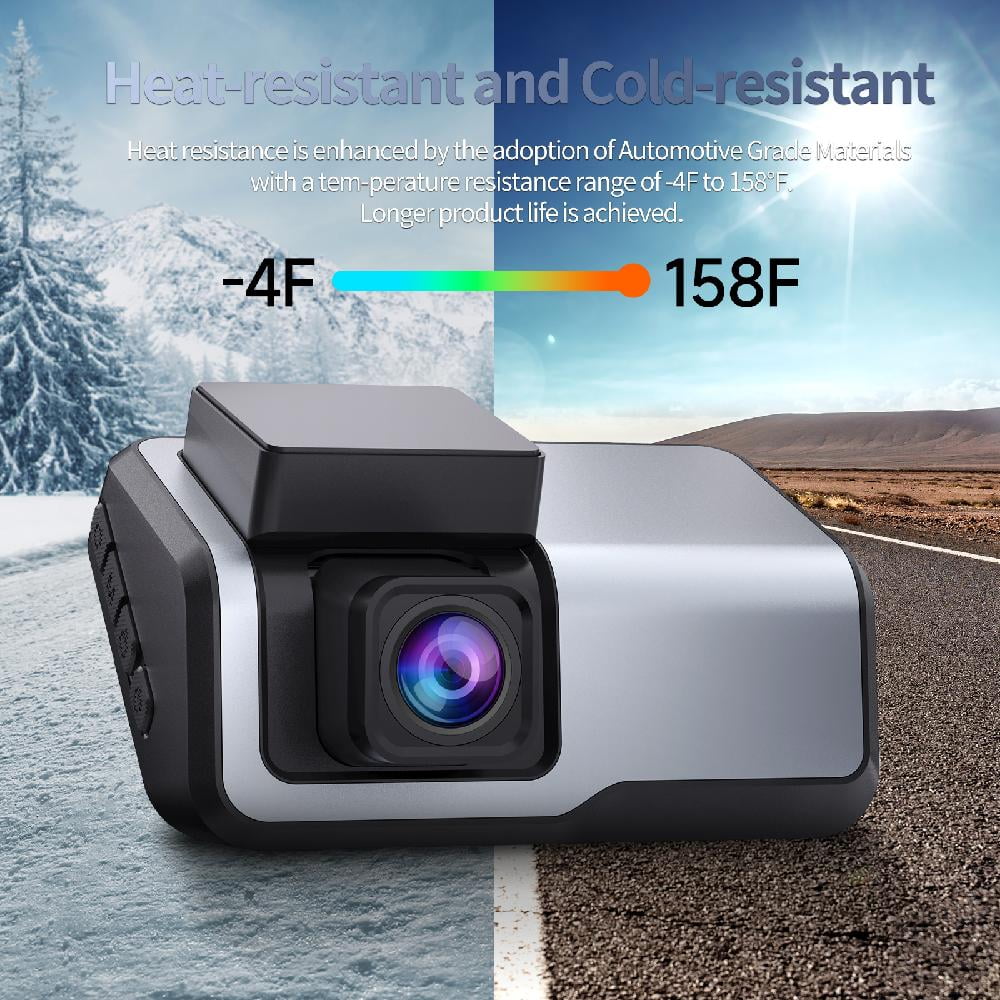 Ecomoment Car Dash Cam Front, Dash Cam for Cars, 2.5K Full HD Dashcam Camera with Night Vision, Loop Recording, G-Sensor,Parking Mode, 160° Wide Angle FOV, WDR,Support 128GB Max，Black