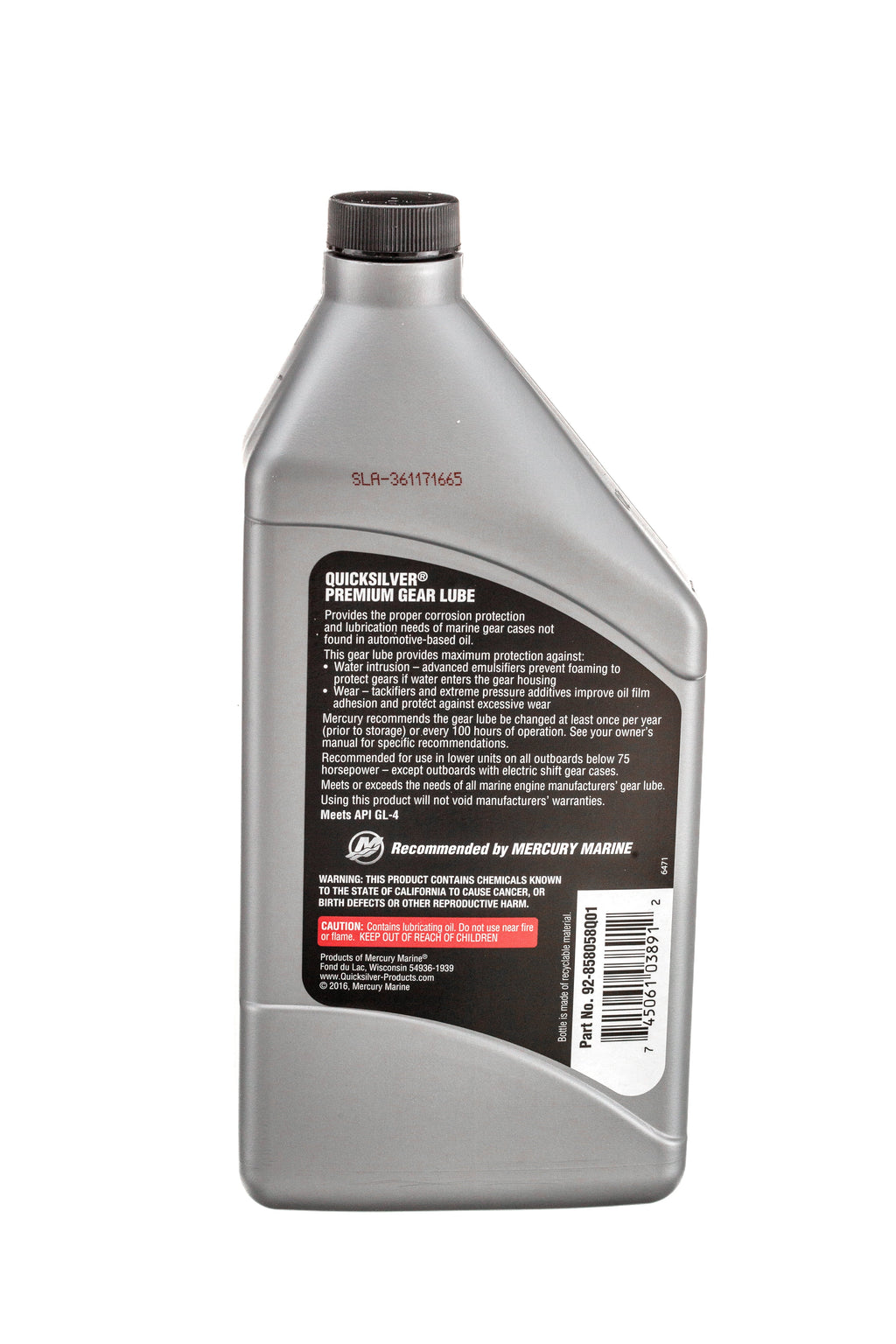Quicksilver 80W-90 Premium Gear Lube - Marine Engine - 32 Ounce
