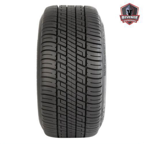 12" Maltese Machined Black Golf Cart Wheels and Tires Combo (205/30-12) Set of 4