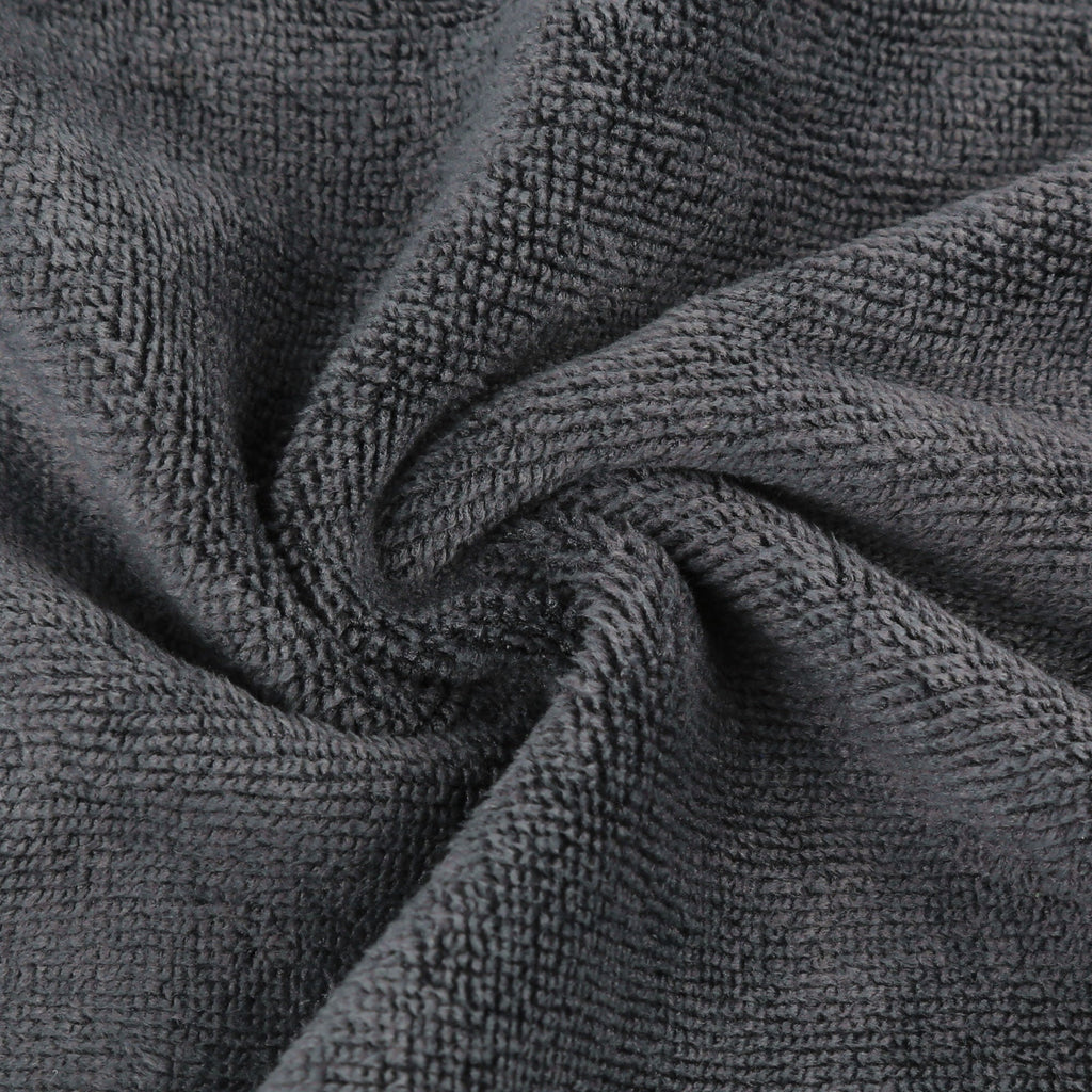 5pcs Gray 300gsm Microfiber Cleaning Cloth Absorbent Car Washing Drying Towel 40 x 40cm