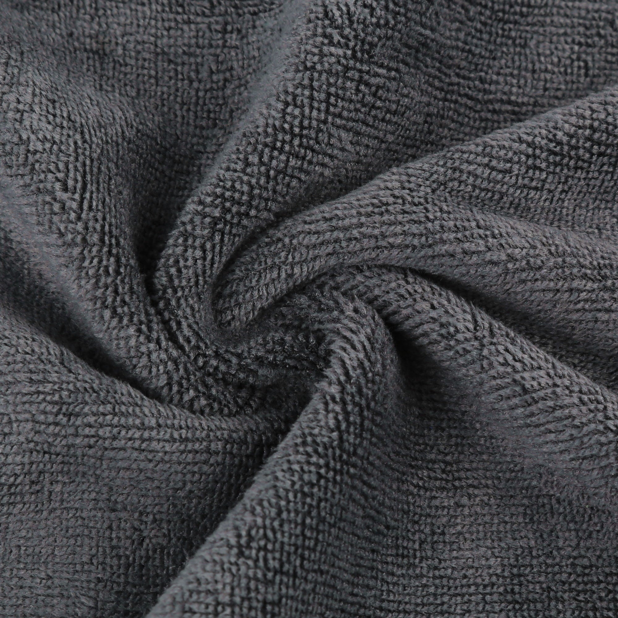 5pcs Gray 300gsm Microfiber Cleaning Cloth Absorbent Car Washing Drying Towel 40 x 40cm