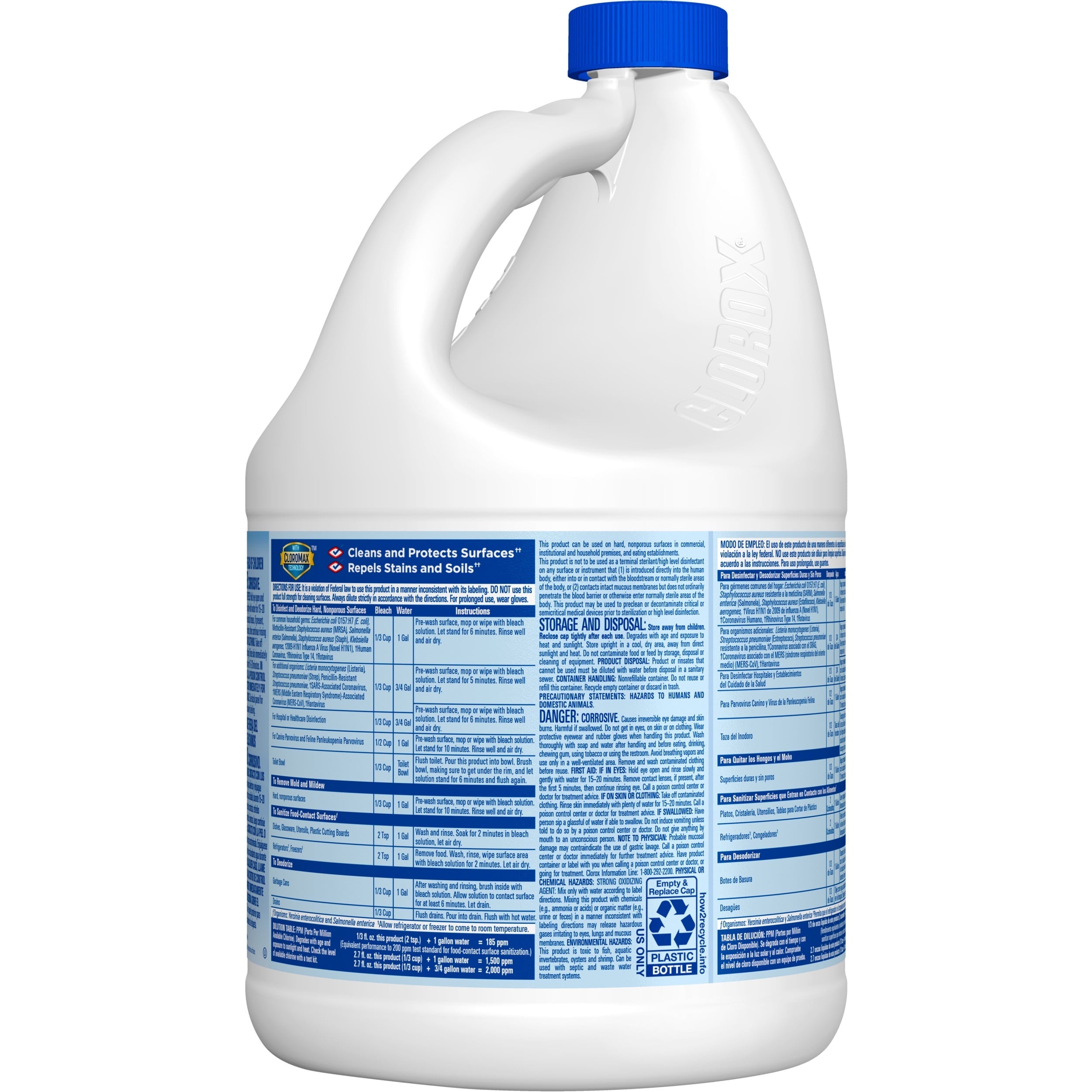 Clorox Germicidal Bleach, Regular Scent, 121 fl oz