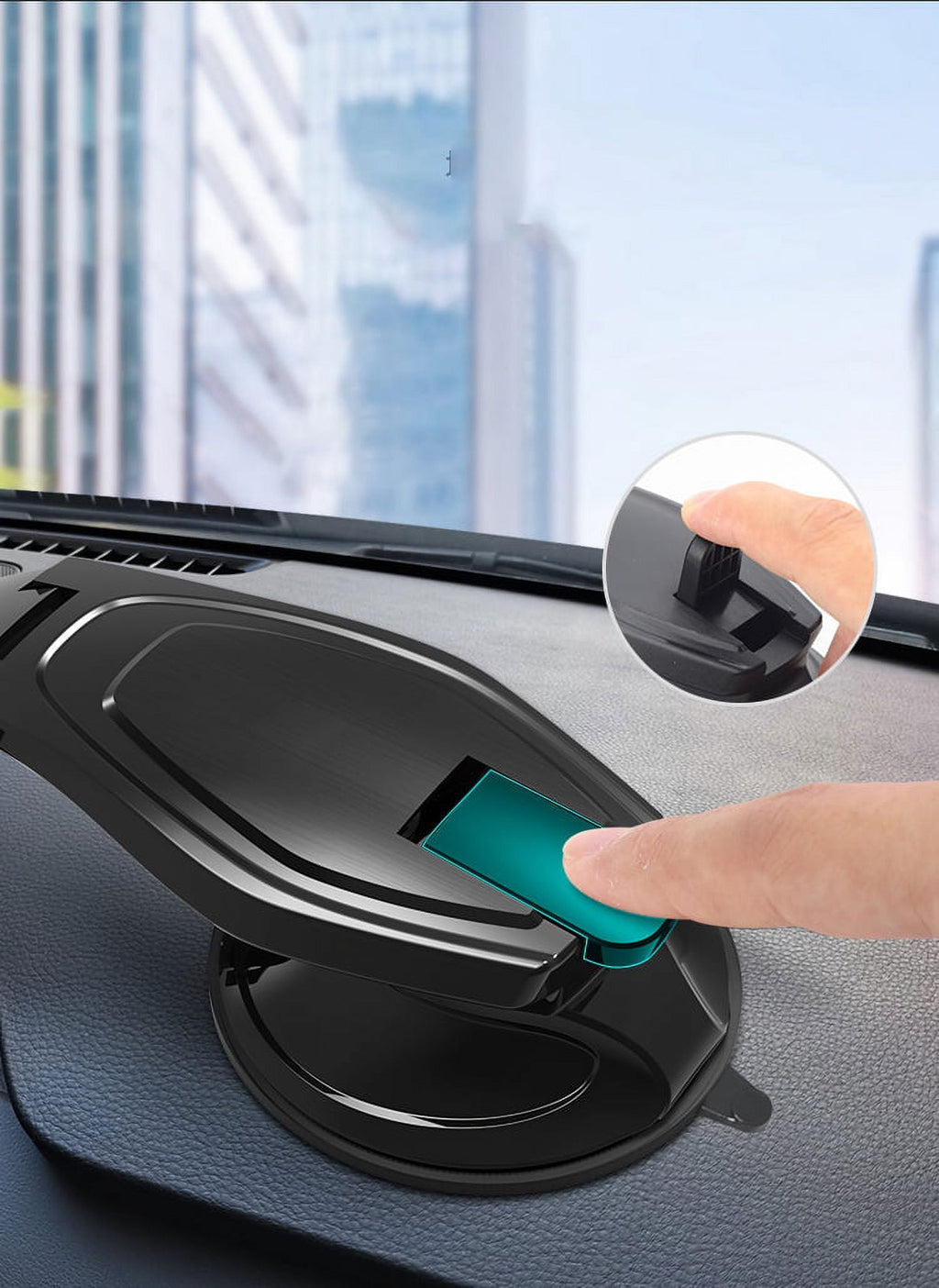 DGN Adjustable Strong Magnetic Car Phone Mount for Dashboard & Windshield, Adjustable Arm, Adjustable Head, Handsfree Phone Stand, Compatible with iPhone, Samsung & All Phones