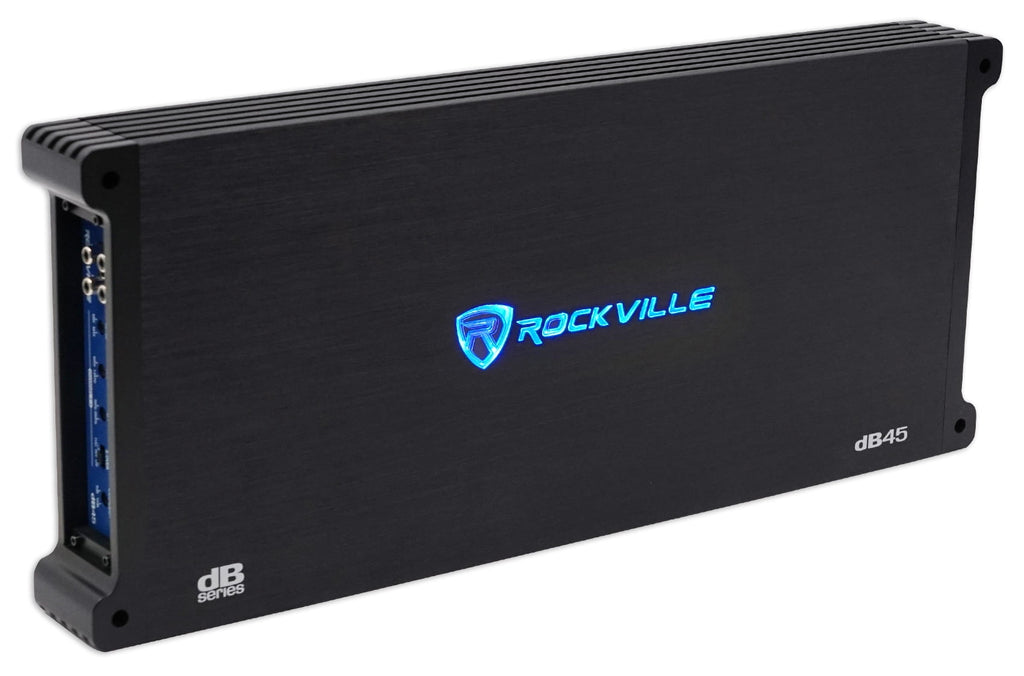(4) Rockville RV68.3A 6x8" Car Speakers+Amplifier+Powered Hidden Spare Tire Sub
