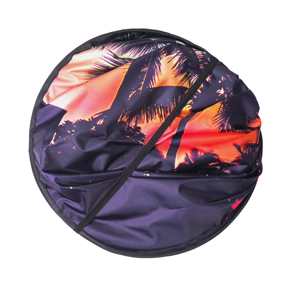 Auto Drive 2 Piece Universal Fit Most Vehicles' Windshield Super Jumbo Tropical Twist Sun Shade, 31.5" x 38"