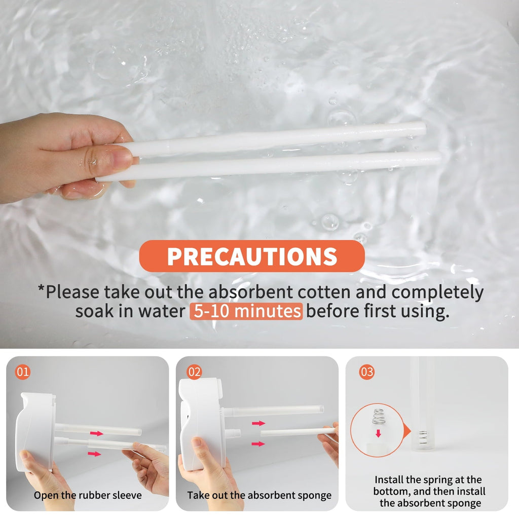MASBRILL Humidifiers for Bedroom, 2.5L Cool Mist Humidifier for Baby, Small Air Humidifier, White