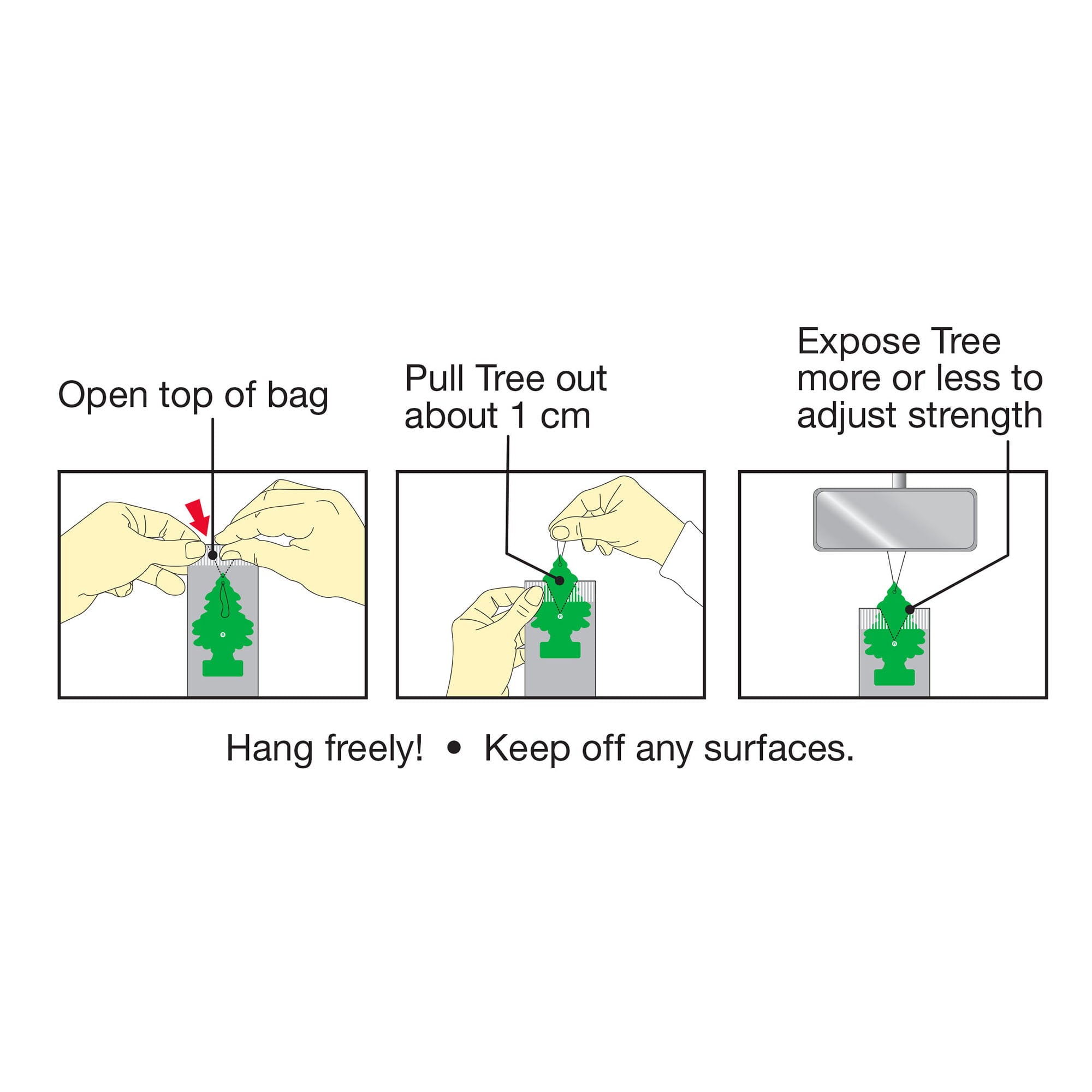 Little Trees Air Freshener Wild Cherry Fragrance 3-Pack