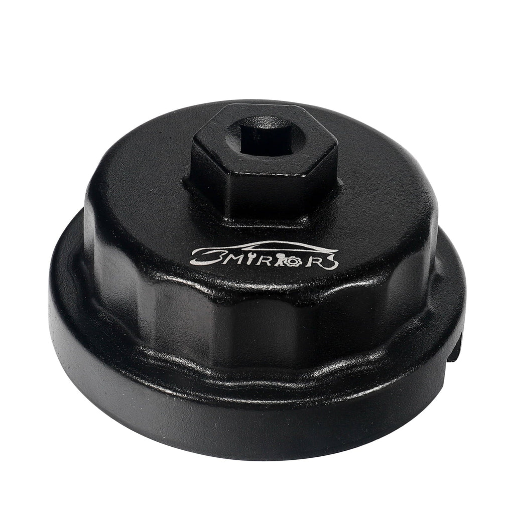 3mirrors Oil Filter Wrench Oil Filter Removal Tool Compatible with Toyota Lexus Scion RAV4 Camry Tundra Highlander Sienna Prius 2.5 - 5.7L Engine with 64mm Cartridge Style Oil Filter System