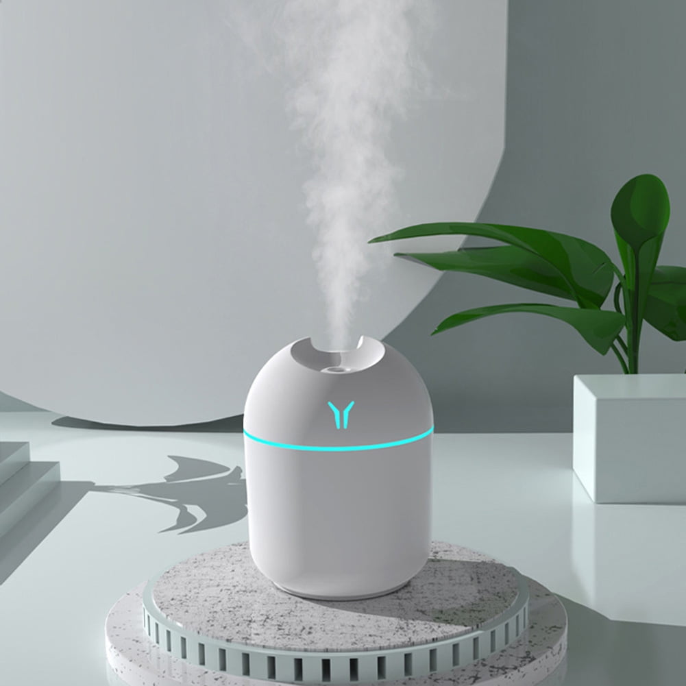 Alloet LED Light Air Humidifier Portable Supplies Fragrance Diffuser for Home (White)