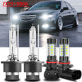For Acura TL 2004 2005 2006 Front HID Headlight High/Low Beam Fog Light 4×Bulbs