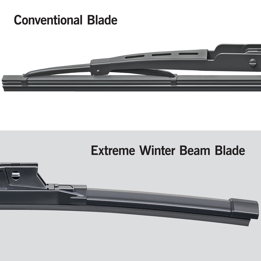 TRICO White 2 Pack, 26" + 16" Extreme Weather Winter Beam Wiper Blades (35-2616)