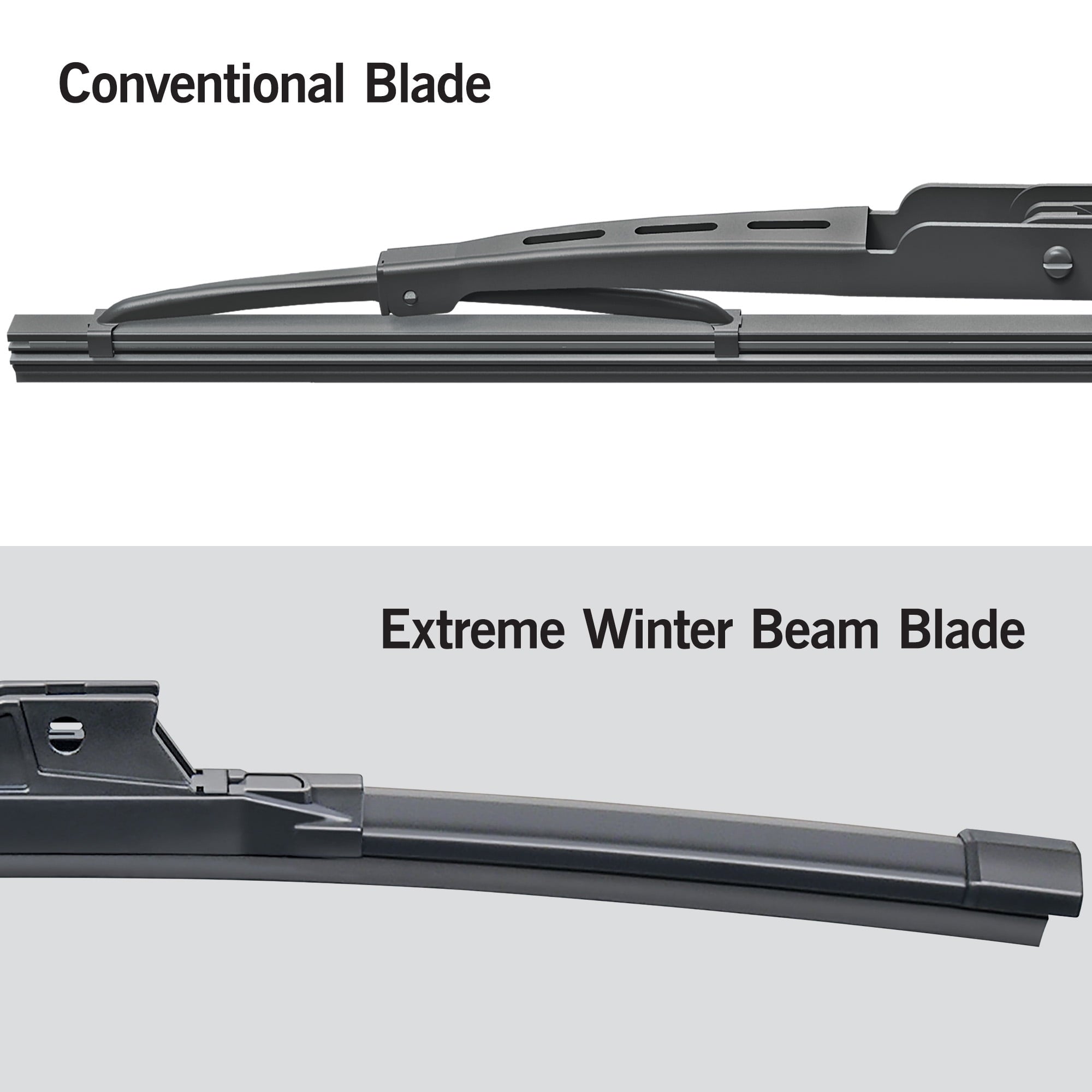 TRICO White 2 Pack, 24" + 18" Extreme Weather Winter Beam Wiper Blades (35-2418)