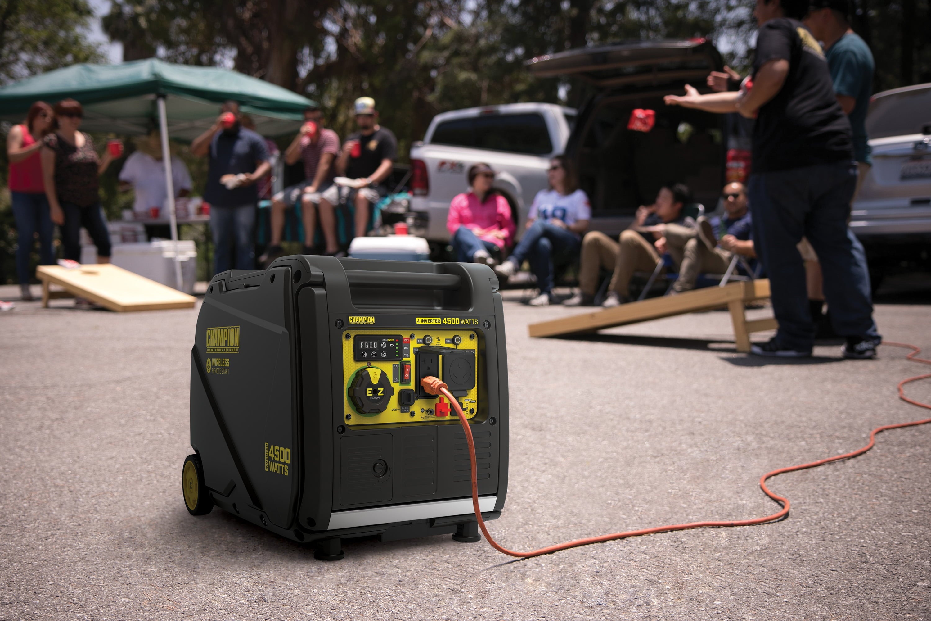 Champion Power Equipment 4500-Watt Portable Gasoline Inverter Generator with Wireless Remote Start