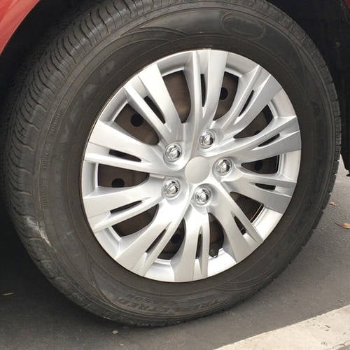 BDK 2012, 2013 Toyota Camry Style Hubcaps Wheel Cover, 16" Silver Replica Cover, 4 Pieces, ABS Plastic