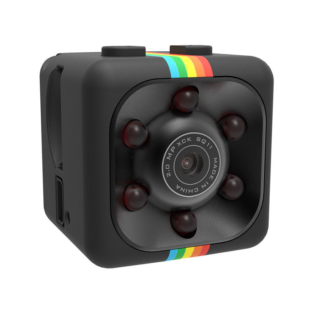 Visland Cop Cam, Mini Camera Wireless, Sports HD DV SQ11 Camera, Hidden 1080P Micro Nanny Motion Detection Camcorder Infrared Night Vision Digital Video Recorder Outdoor Indoor Office