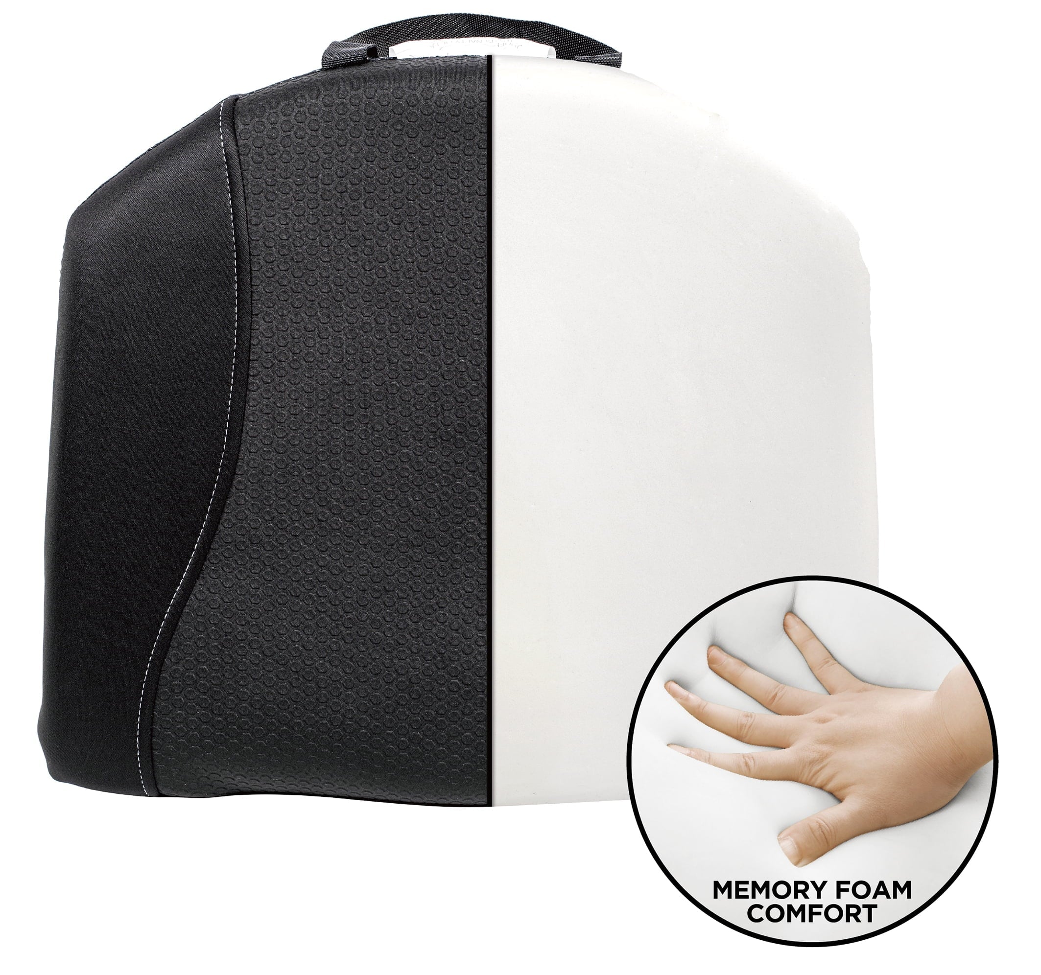 Auto Drive Seat Cushion Memory Foam Black Universal Fit, 1 Piece