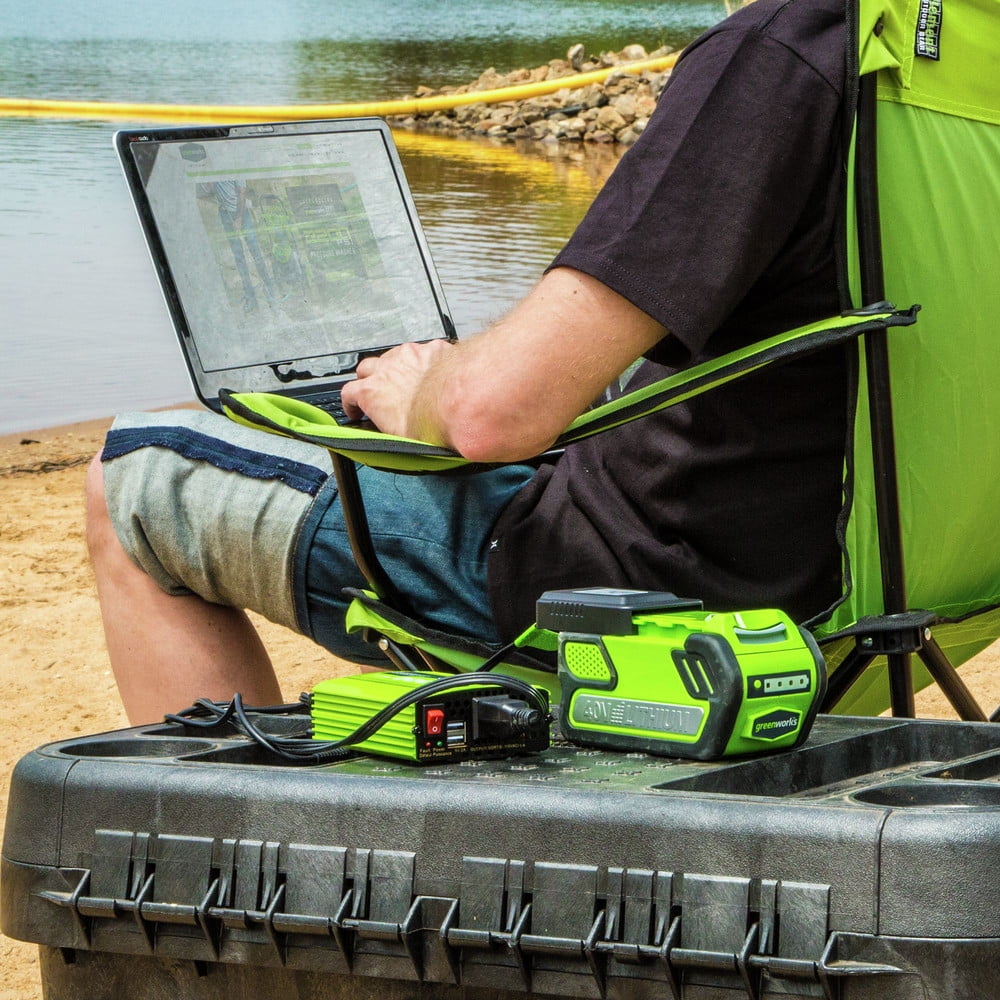 Greenworks 40V 300-Watt Power Inverter, Battery Not Included, 2912902