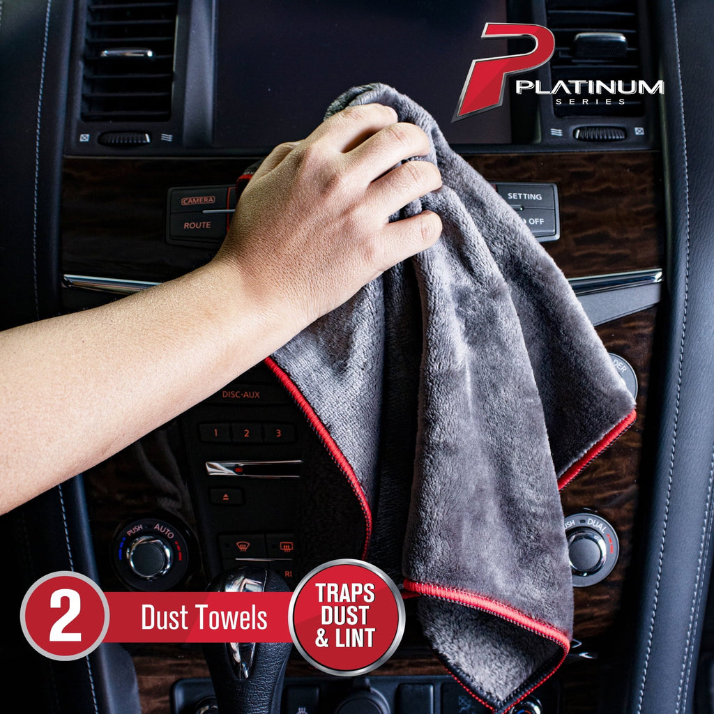 Platinum Series Complete Microfiber Car Wash Kit, 10 Piece, Machimpex USA