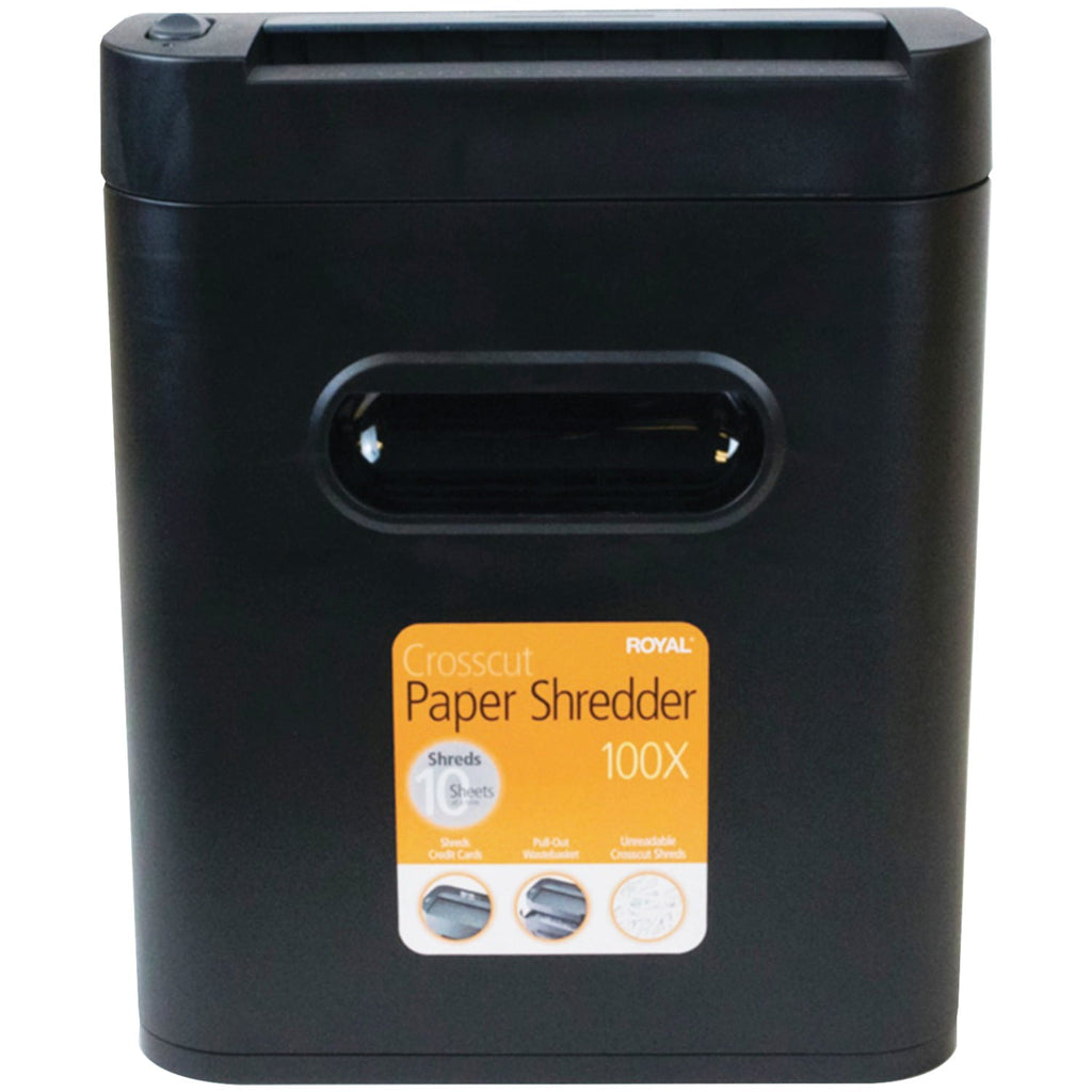 Royal 29171Y 100X 10-Sheet Crosscut Shredder