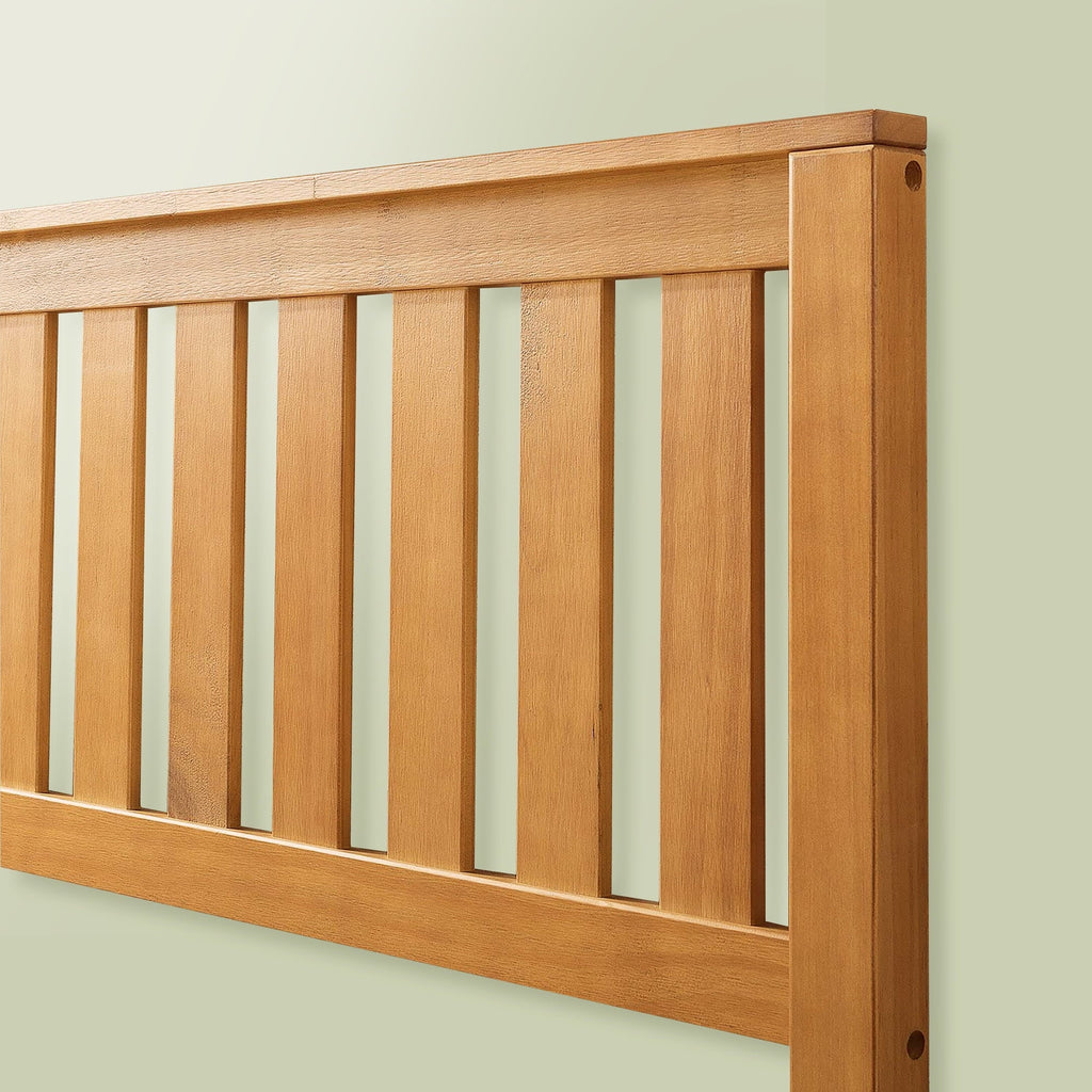 Zinus Alexia 37" Wood Platform Bed with Headboard, Rustic Pine, Full