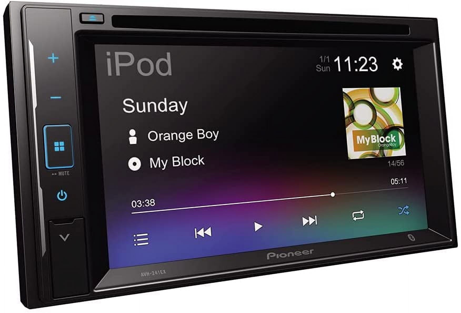 Pioneer AVH-240EX 6.2" Double-DIN DVD Touchscreen Multimedia Receiver Built-in Alexa