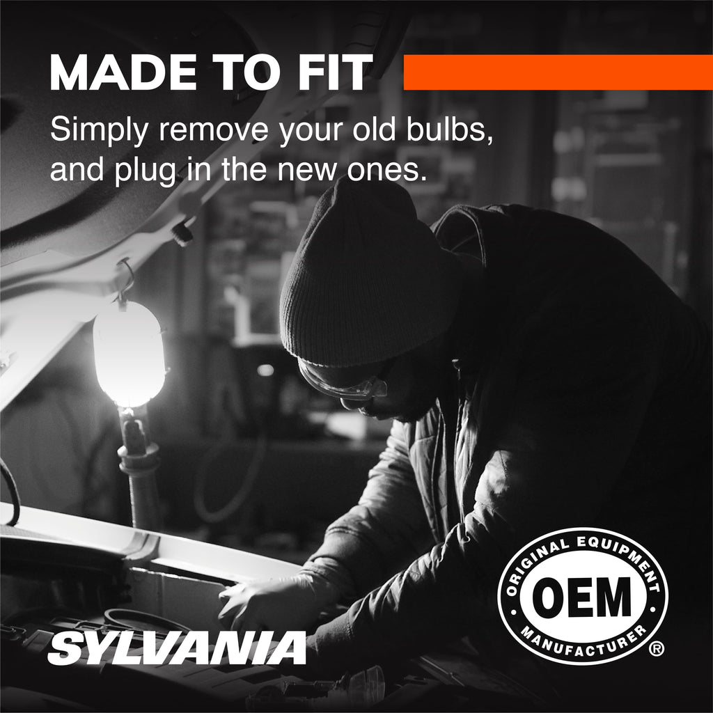 Sylvania H11 SilverStar Ultra Halogen Headlight Bulb, Pack of 2.