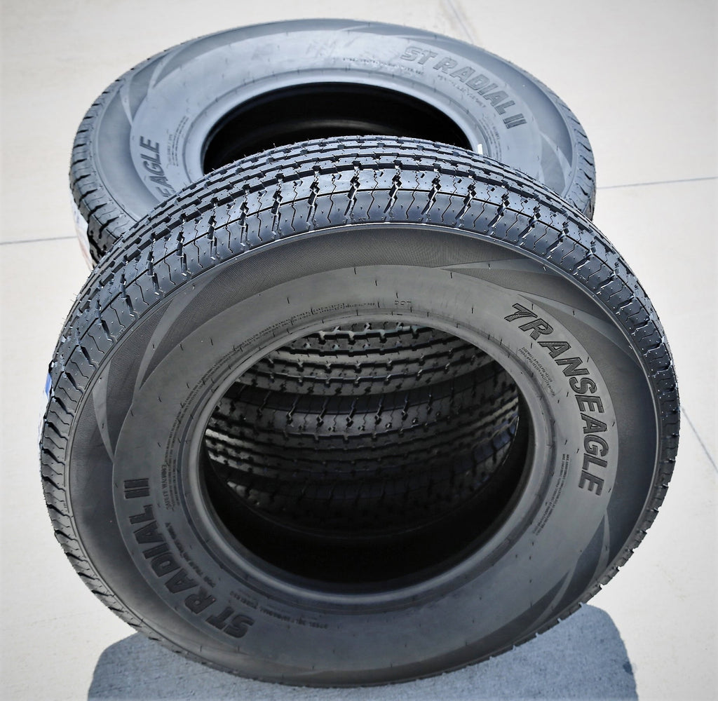 Set of 4 (FOUR) Transeagle ST Radial II Steel Belted ST 235/80R16 Load E (10 Ply) Trailer Tires