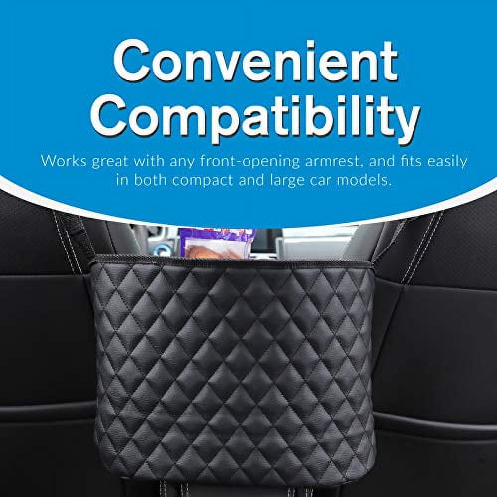 eveco Purse Holder for Cars - Car Purse Handbag Holder Between Seats - Auto Storage Accessories for Women Interior - Automotive Consoles and Organizers Net Pocket for Front Seat