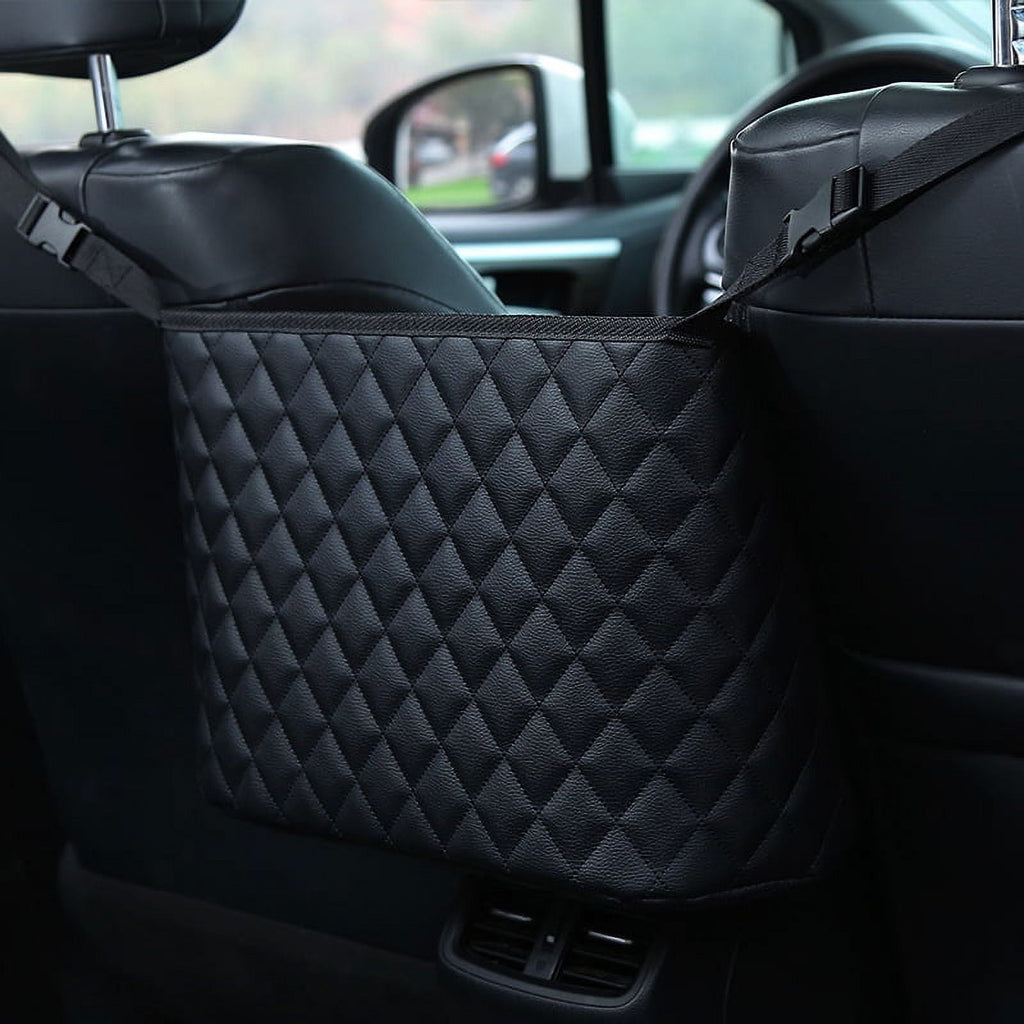 Car Net Pocket Purse Holder for Car,Waterproof Car Back Seat Automotive Consoles and Organizers Net Pocket for Front Seat